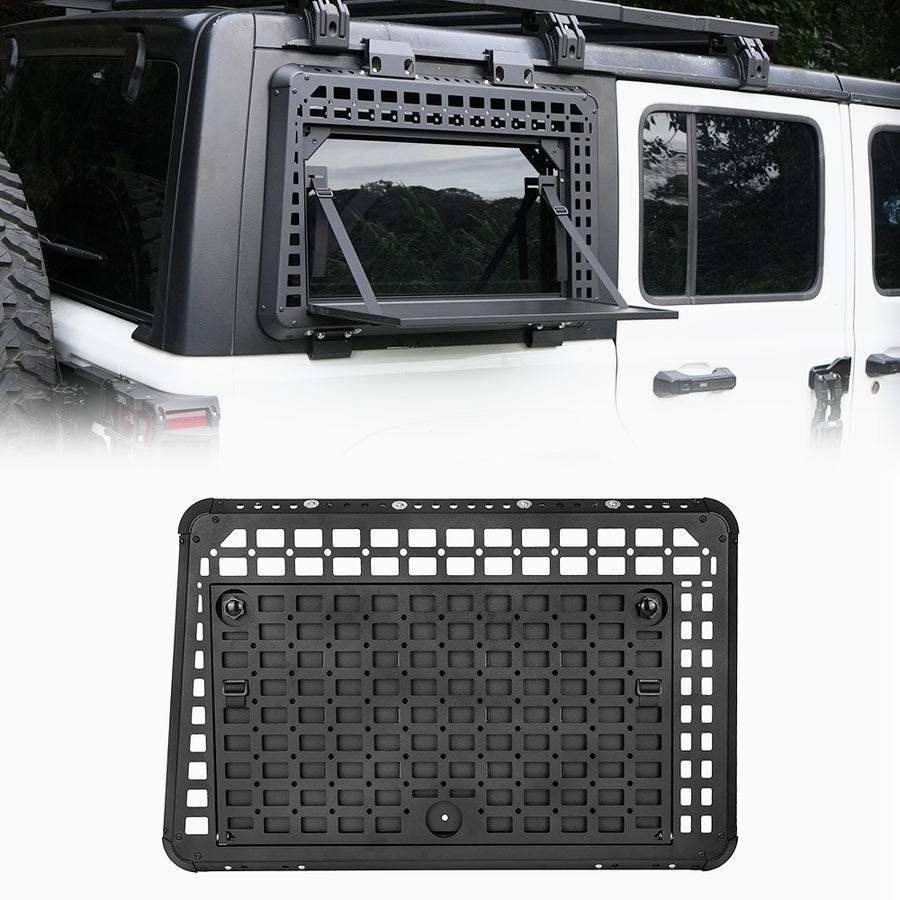 Rear Window Storage MOLLE Panel Flank Kit for MOLLE Accessories, Tactical Storage Panel Fits Jeep Wrangler JL 2018โ2025, Passenger Side