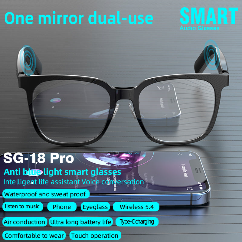 Smart Glasses Smart Eyewear Step Into The World High Definition UV Resistant Lenses HIFI Sound