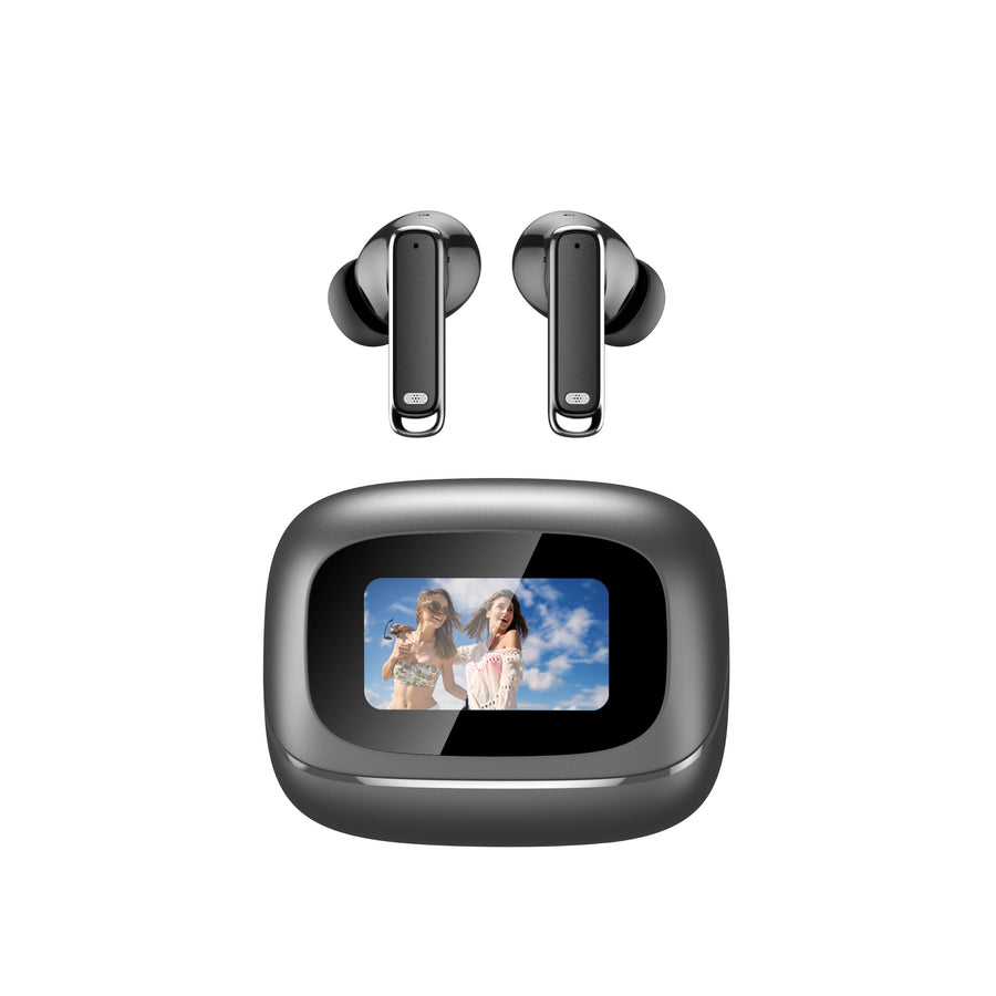KP-219 Best-Selling Wireless Bluetooth Earbuds Smart AI Simultaneous Translation ENC Noise Cancellation And Digital Display Screen Factory Direct Sales