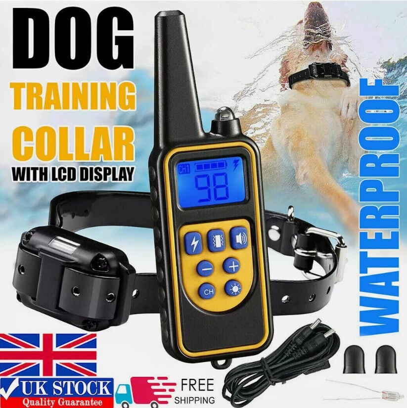 Elektrische Trainingshalsband Hond met Afstandsbediening & LCD