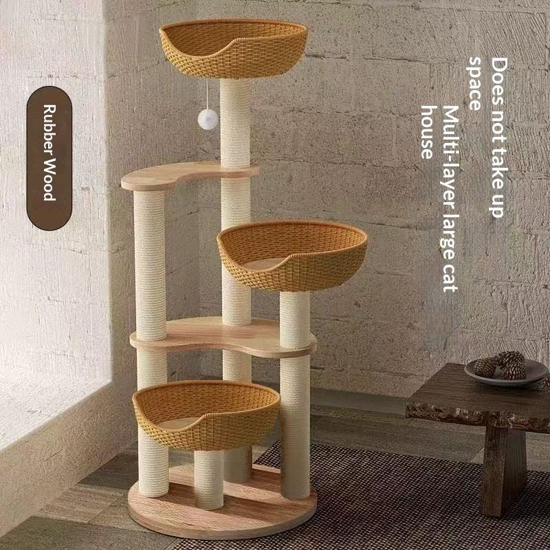Premium Kattenkrabber Solid Wood | Kattenklimtoren