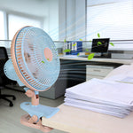 Stille Klem-Ventilator 360° Draaibaar - Bureau & Kinderwagen