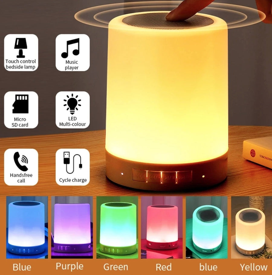 New Desktop Bluetooth Speaker For Home Bedroom With Seven-color Patting Light Wireless Bluetooth Speaker