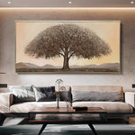 Handgeschilderd Geldbomaanvulling Canvas - Premium Decor