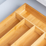 Bamboe keukenorganizer set 5-delig bestekbak