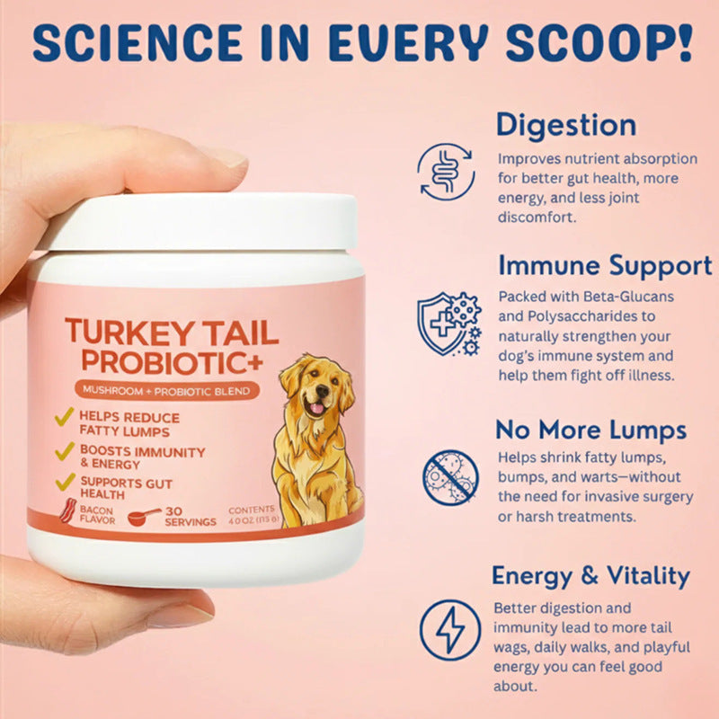 Pet Turkey Tail Mushroom Powder - Premium Voor Huisdieren