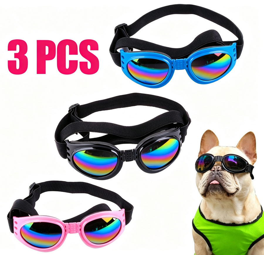 Pet Protection Small Doggles Dog Sunglasses Pet Goggles UV Sun Glasses Eye Wear Adjustable