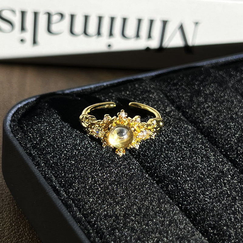 Geometrische Open Ring | Retro Design Dames Sieraden