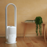 Bladloze ventilator met luchtreiniger voor thuis
