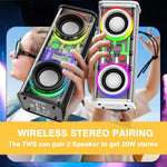 Draagbare Bluetooth Speaker LED - Premium Geluid