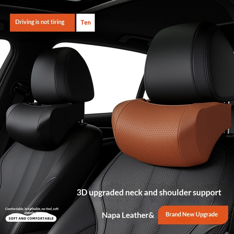 Nappa Leather Autostoel Hoofdsteun Kussen | €9.95