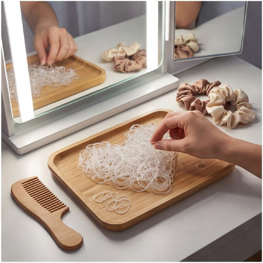 3,000 Clear Elastic Bands β Versatile For The Home, Office, And Organization β Party Supplies