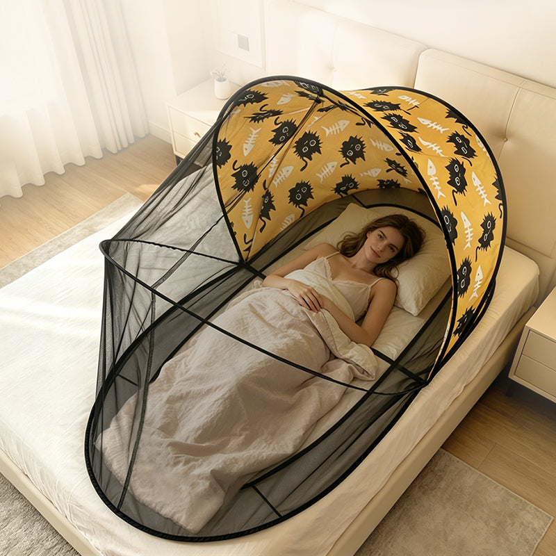 Installatievrij Muggennet – Volledige Bescherming voor Elk Bed