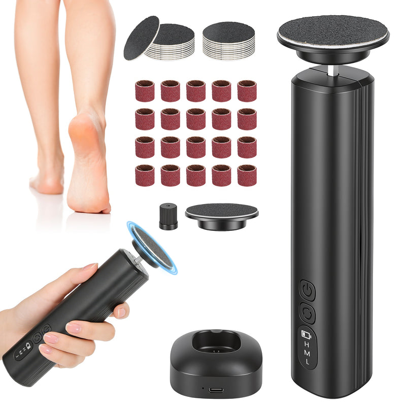 Elektrische 2-in-1 voetschuurmachine en nagelgrinder voor voetenverzorging