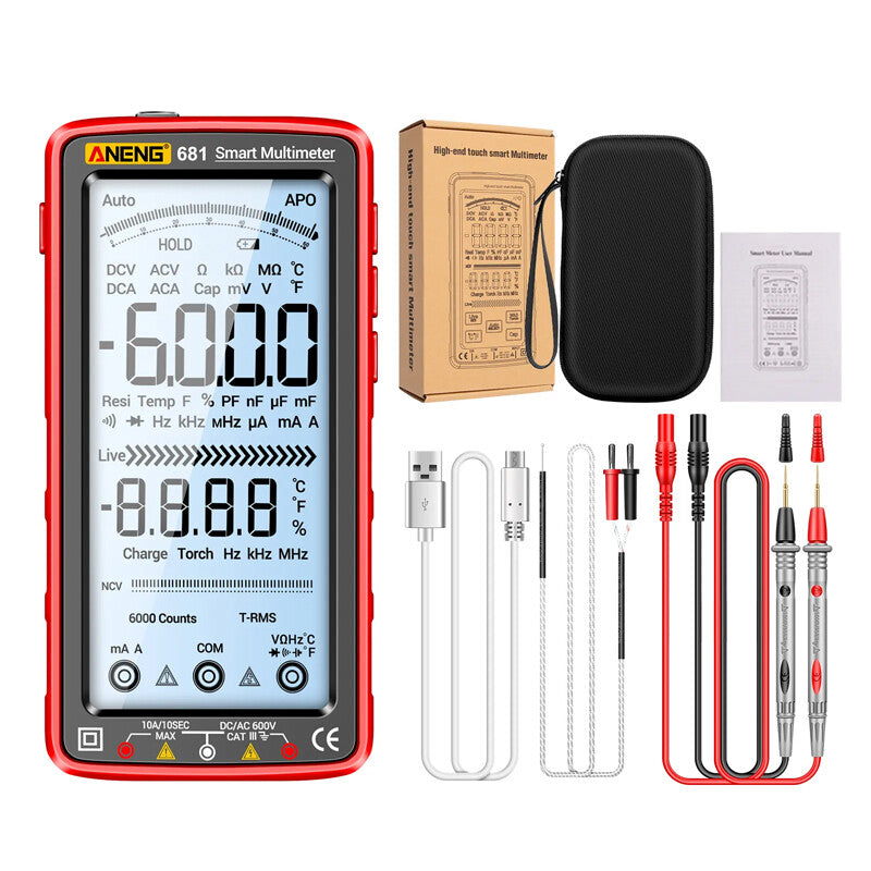 Premium LCD Digitale Multimeter 6000 Counts - AC DC Tester