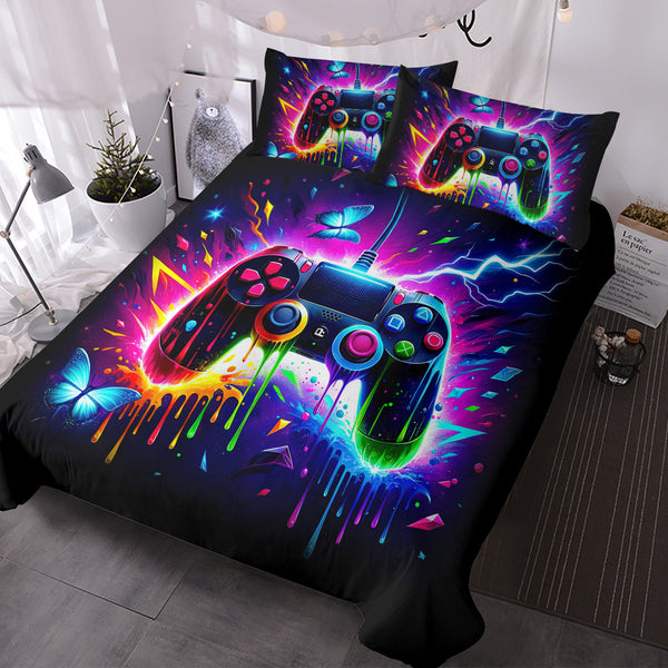 Gaming beddengoed set met 3D gamepad en game controller design