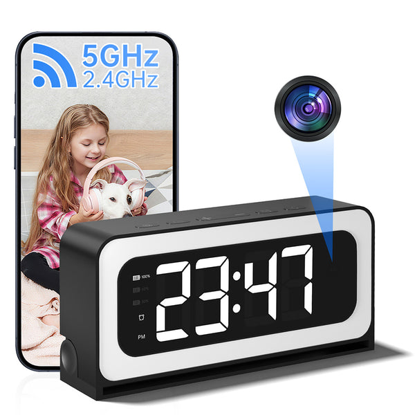 Slimme Wekker met Verborgen WiFi Camera – Full HD Bewaking