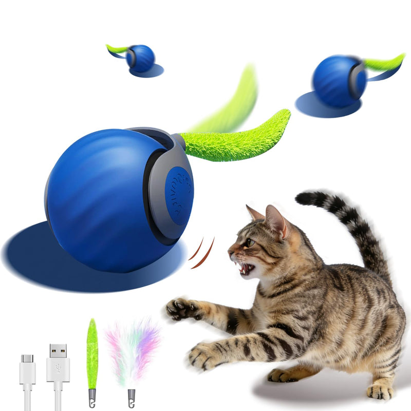 Interactieve Kattenspeelbal – Slim Rollend Speelgoed met Staartjes