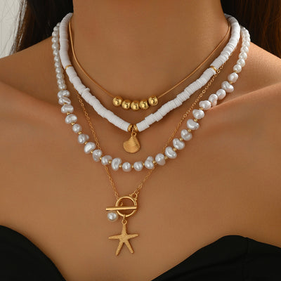 Cross-border European American Women Geometric Jewelry Set, Niche Ocea