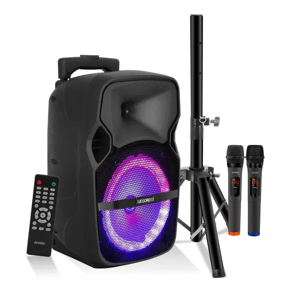ACTIVE HOME 8 250W Bluetooth party speaker met disco lights en karaoke microfoons