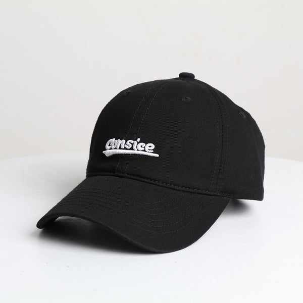 Men's And Women's Solid-color Embroidered Letter Curved-brim Adjustabl