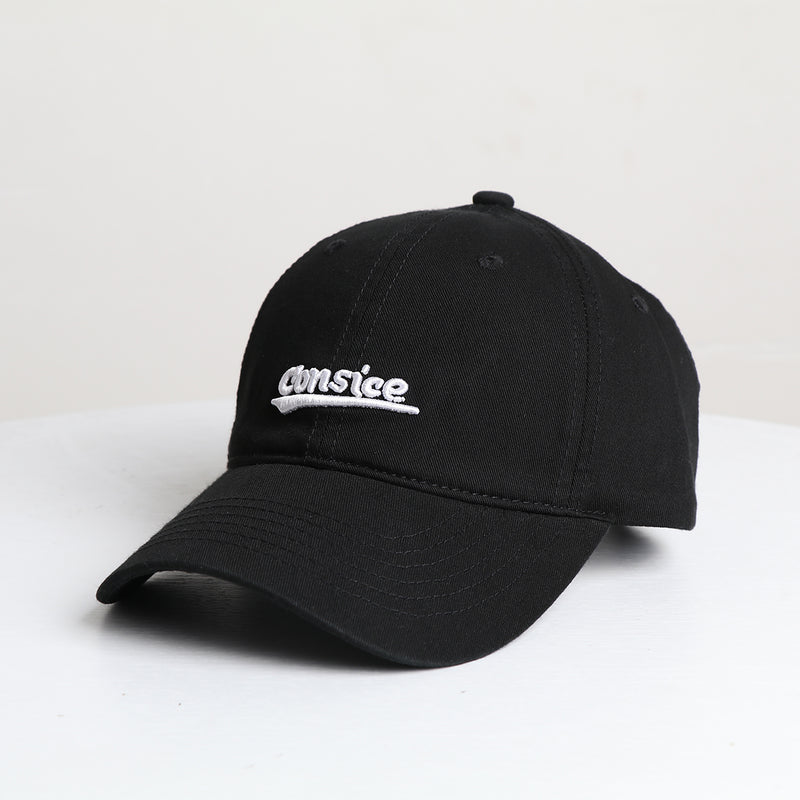 Men's And Women's Solid-color Embroidered Letter Curved-brim Adjustabl