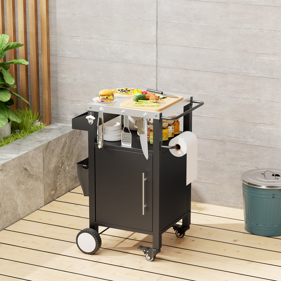 Outdoor Grill Cart - Premium BBQ Tafel met Opslag