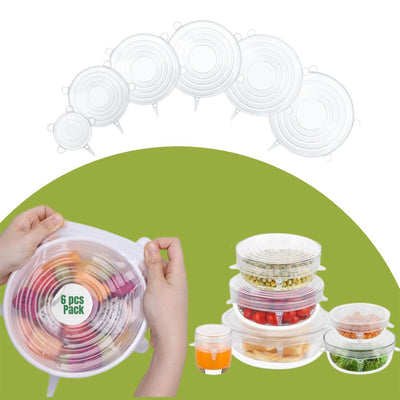 Siliconen Deksels Set met Magnetron Voedselcover – Universeel