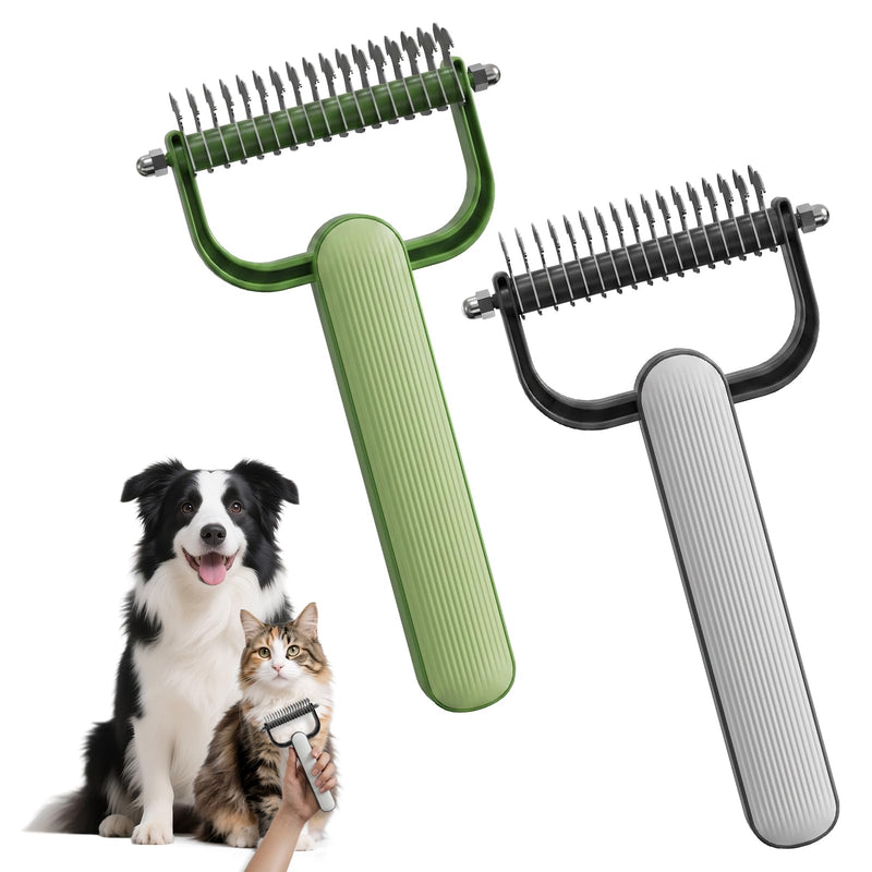 Dubbelzijdige Ontklit Kam voor Honden & Katten