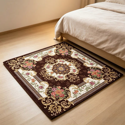 1pc Classic Home Style European Style Vintage Style Floral Pattern Carpet