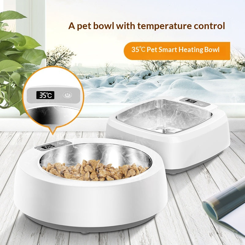 Smart Verwarmde Voerbak Kat & Hond | RVS