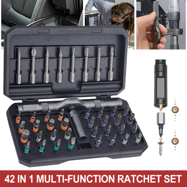 Magnetic Screwdriver Set, 42 In 1 DIY Ratchet Screwdriver Kit For Home
