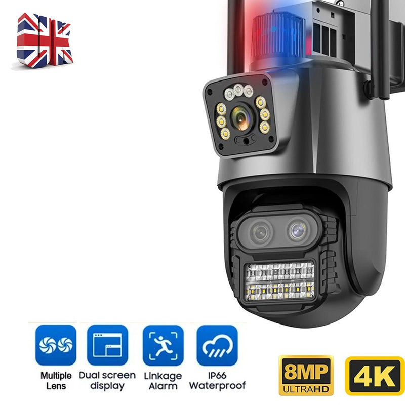 Professionele 8MP 4K Wireless IP Camera met WIFI en PTZ technologie