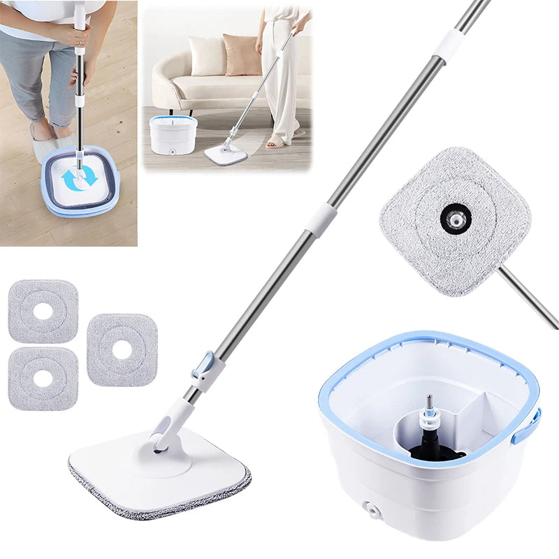 Centrifugaal Spin Mop & Emmer Set – Zelfreinigend Dweilsysteem