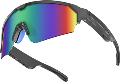Smart Cycling Sunglasses UV400 Anti-UV Windproof Outdoor Road Bike Sports Sunglasses Wireless Bluetooth Audio Riding Sunglasses