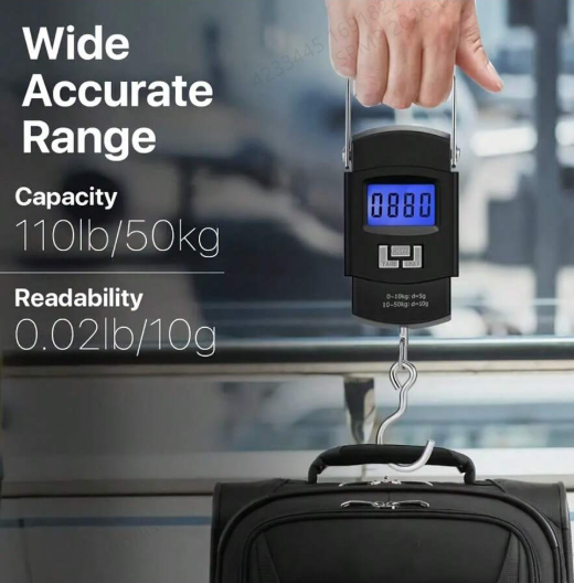 Digitale Hangweegschaal met LCD-display – Tot 50kg