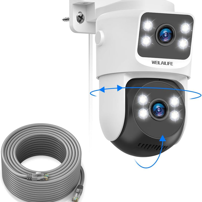 Draadloze 4K Beveiligingscamera – WiFi, PTZ & Nachtzicht