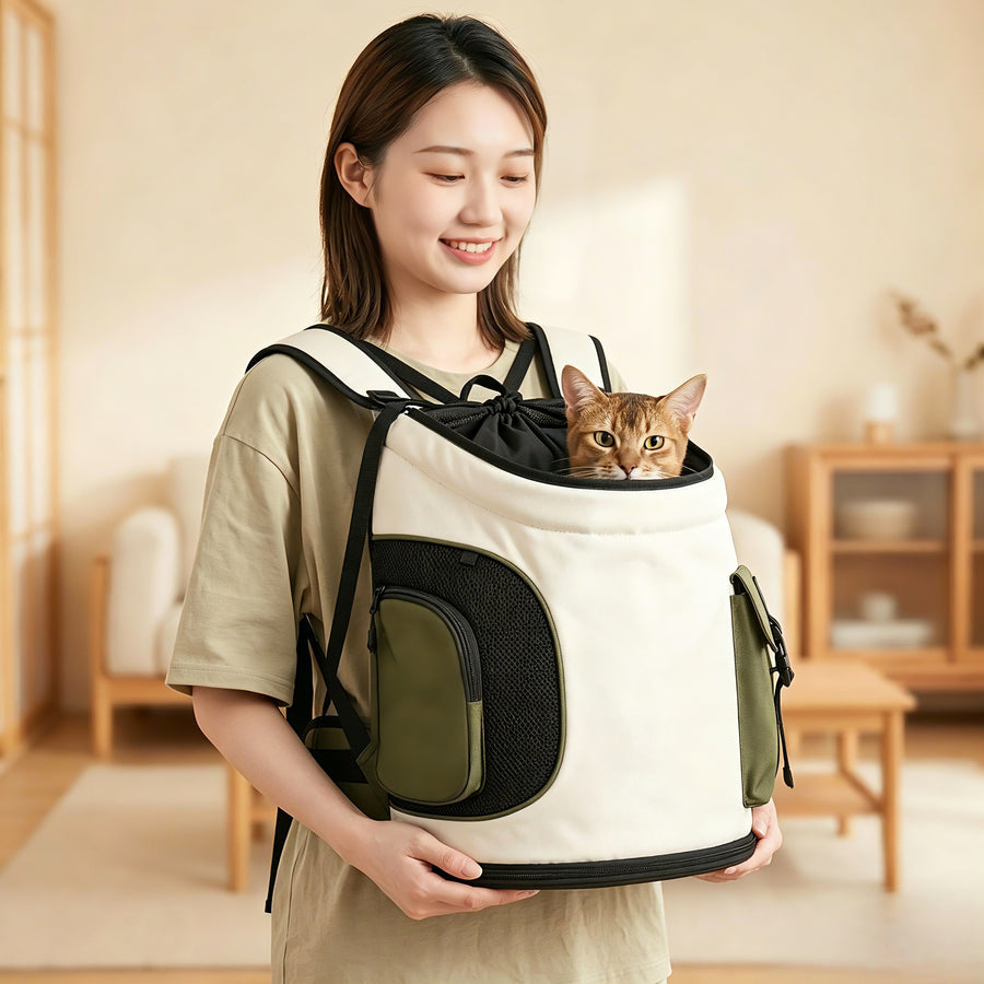 Draagbare Katten Backpack met Schouderbanden