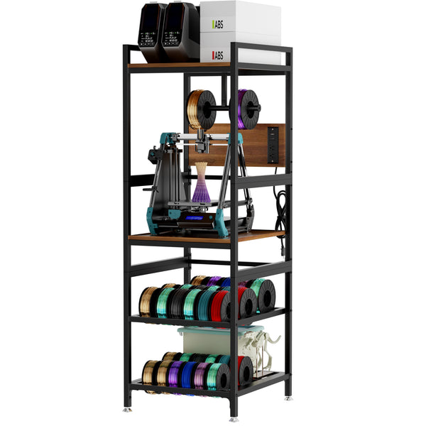 Stevige 3D Printer Standaard met Filamentopslag – T-Type Metalen Frame