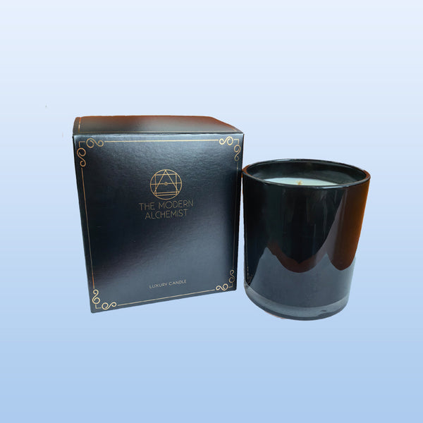 THE MODERN ALCHEMIST Premium 300g Soy Wax Scented Candle,Red Wine, Lea