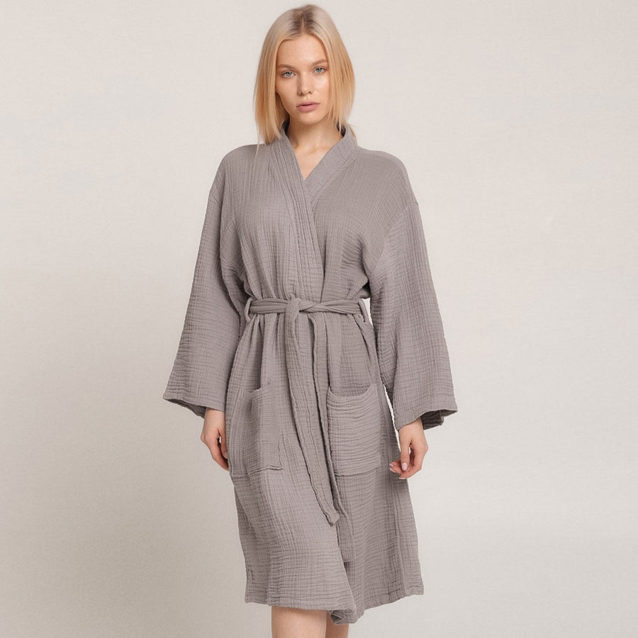 Premium Crepe Cotton Huisjas - Comfortabel & Loose Fit
