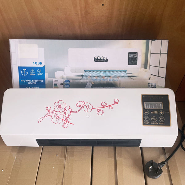 Compacte Ventilator & Verwarming – Koelt én Verwarmt het Hele Jaar