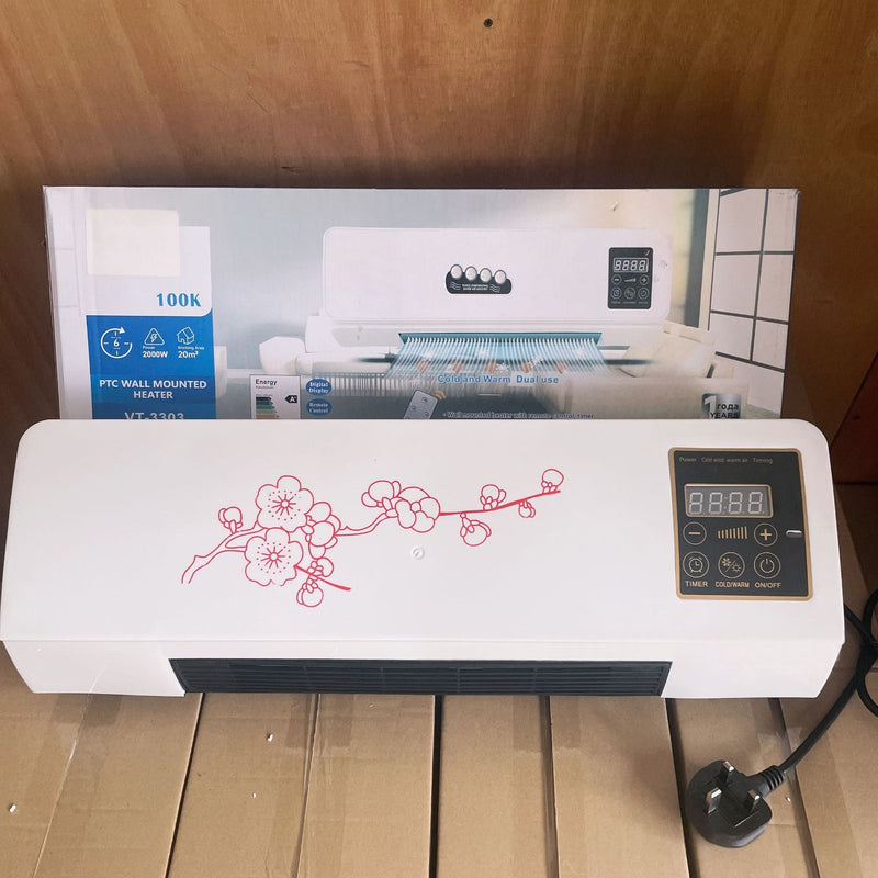 Compacte Ventilator & Verwarming – Koelt én Verwarmt het Hele Jaar