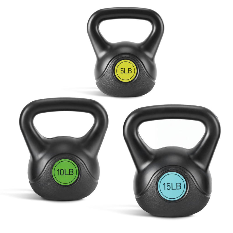 Kettlebell Set met HDPE-coating – Meerdere Gewichten Beschikbaar