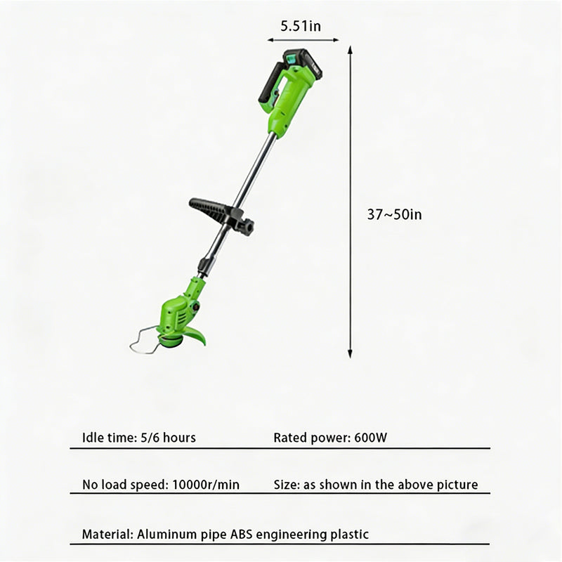 Portable Garden Mower Home Weeder Small Weed Whacker Lithium Battery R