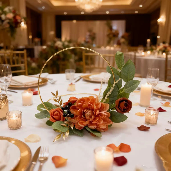 Kunstbloemen hoop decoratie voor bruiloften en feesten