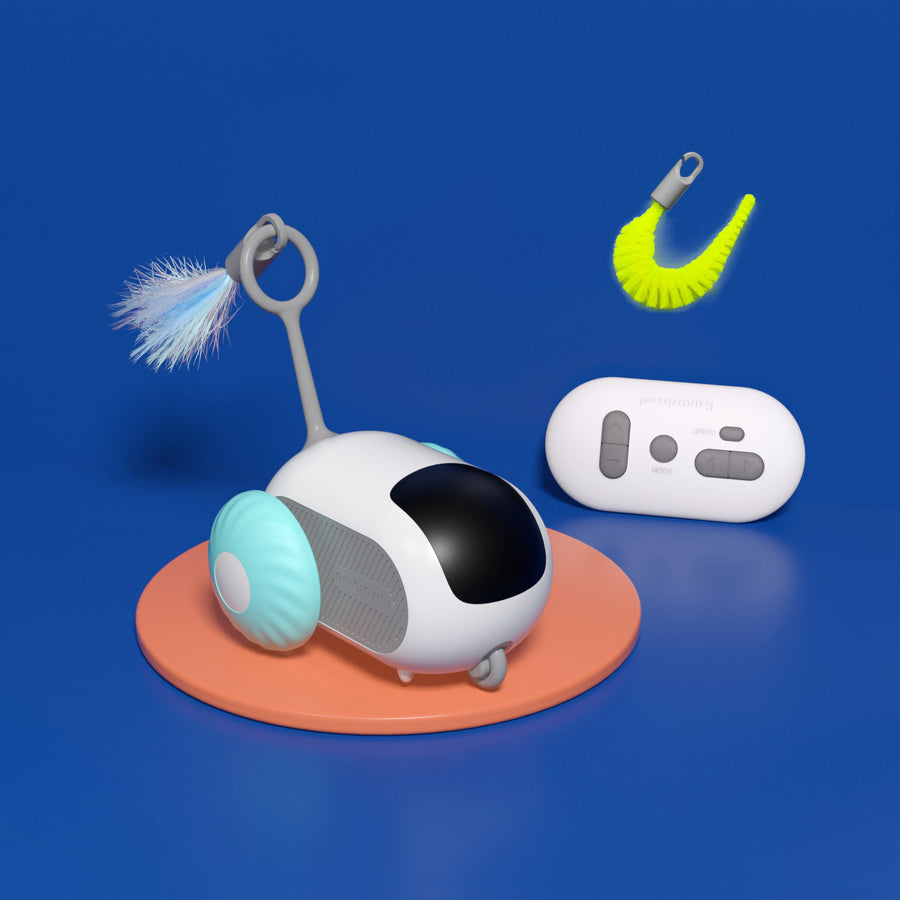 Slim Kattenspeelgoed Auto met Veer – Zelfrijdend & Interactief