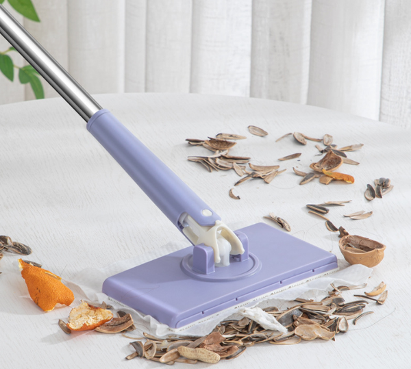 Lazy Mop met clip-systeem en wegwerpbare schoonmaakdoekjes