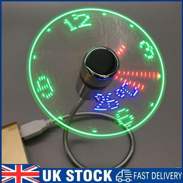 LED Klokventilator – Slimme USB Fan met Tijdweergave