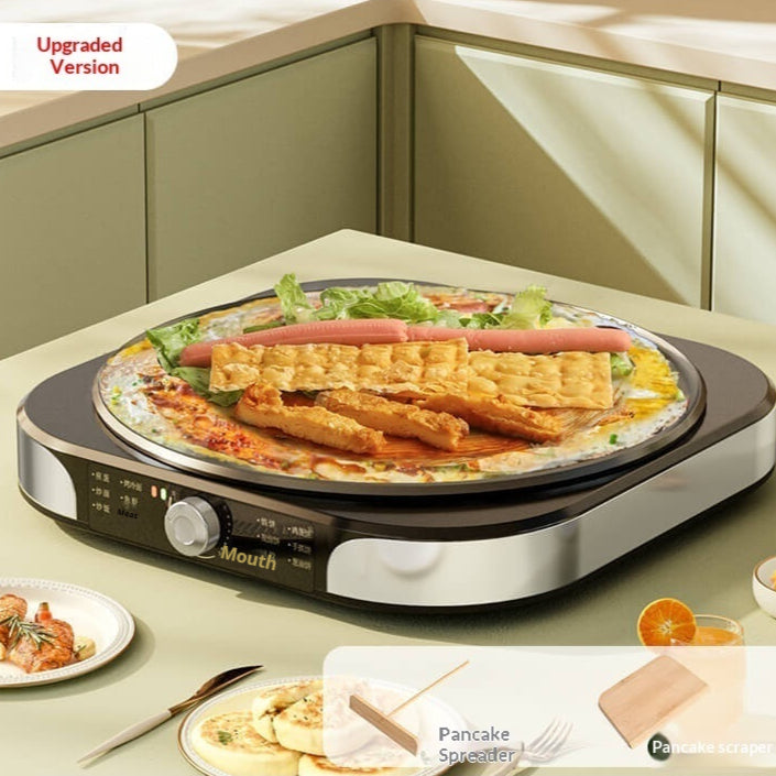 Elektrische pannenkoekenmachine multifunctioneel zwart design €84,95